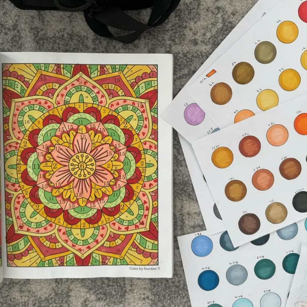 Color By Number For Adults